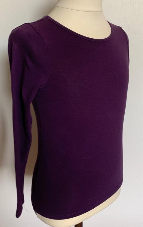 H&m fialové tričko s dlhým rukávom, h&m,110