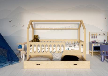 Drevená posteľ domček,rôzne veľkosti, šírka (cm): 90,dĺžka (cm): 200