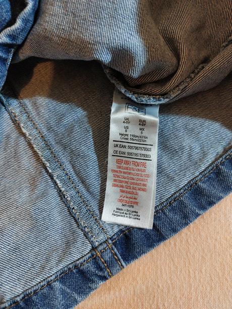 Riflové šaty, f&f,110