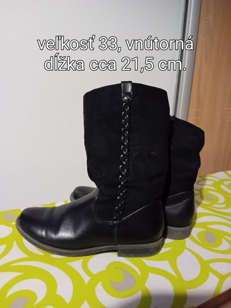 Čižmičky veľkosť 33, deichmann,33