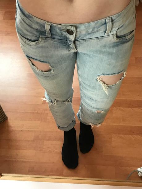 Roztrhané , štýlové rifle, fishbone,28