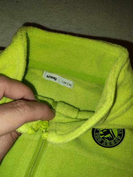 Lyžiarska flísová mikina 8-9r, sinsay,134
