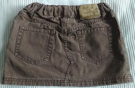 Hnedá rifl.sukňa s flitrami calliope v.104-110, 104