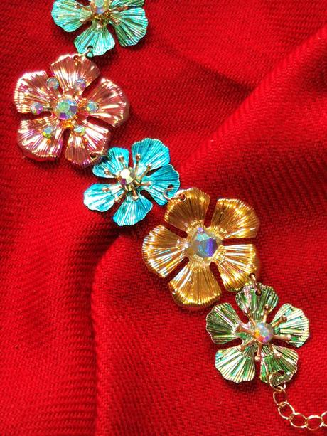 Bijou brigitte - náramok z farebných kvietkov, bijou brigitte