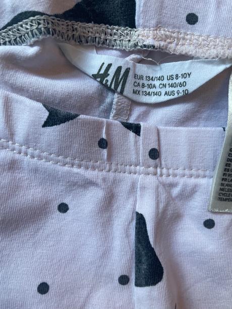 Leginky 3/4 8-10 rokov /2 ks, h&m,140