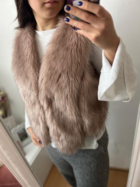 Vesta z umelej kožušiny, m