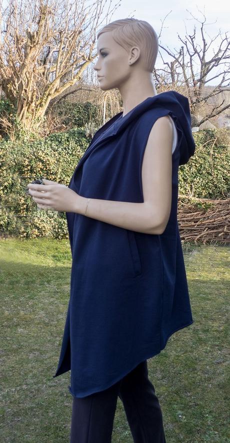 Oversize vesta s kapucňou, xl