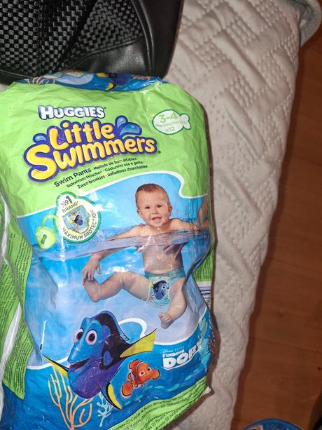 Plienky na plávanie, huggies,7 kg - 18 kg