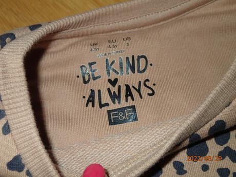 Teplé trigrikové šaty-tunika +čierne legíny zatepl, f&f,122