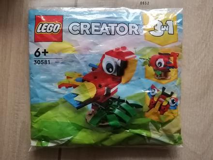 Lego 3 v 1 papagáj, motýľ, ryba 30581, 