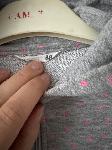 Bodkovana mikinka, h&m,128