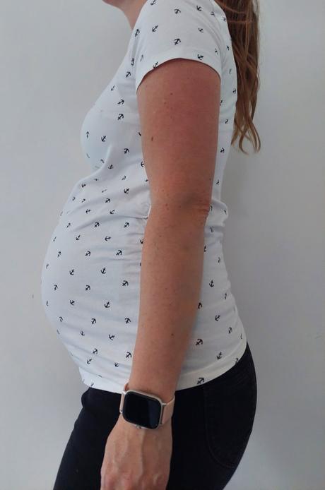 Tehotenské tričko, h&m,s