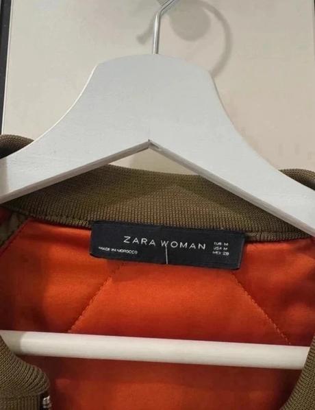 Saténová bombera zara, zara,s