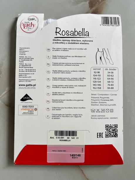 Dievčenské pančušky 140/146, 140