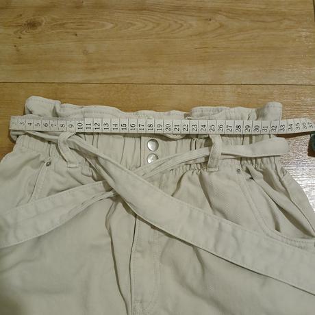 Bavlnené riflové šortky s vysokým pásom, h&m,s