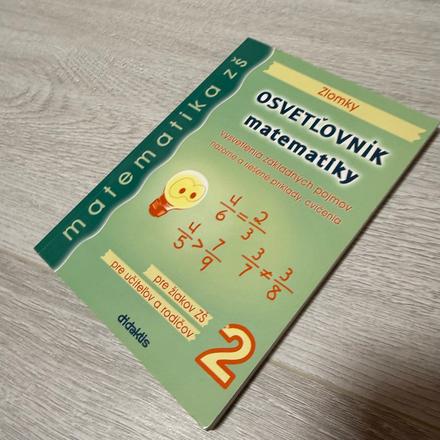 Knižka osvetľovník matematiky zlomky, 