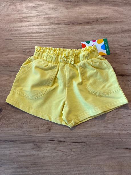 Ľahké kraťasy žlté, losan,92 / 116 / 122