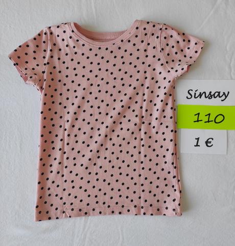 Tričká krátky rukáv, rôzne, sinsay,110