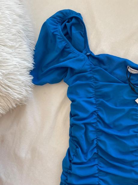 Modre šaty, stradivarius,l