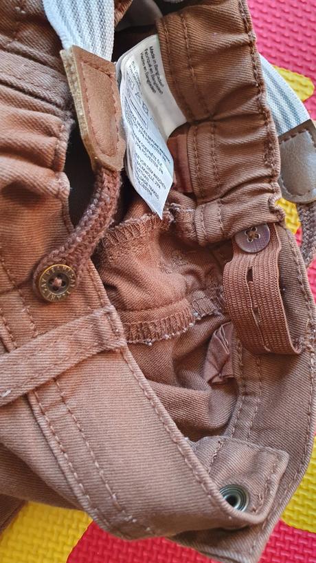 Hm nohavice na traky 74cm 6-9m, h&m,74