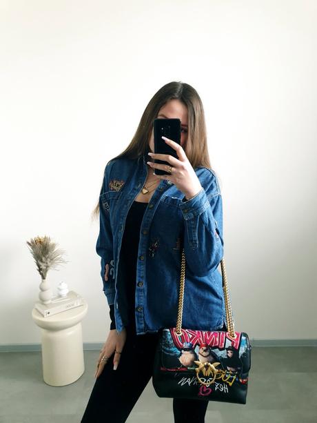 Zara rifľová košeľa m, zara,m