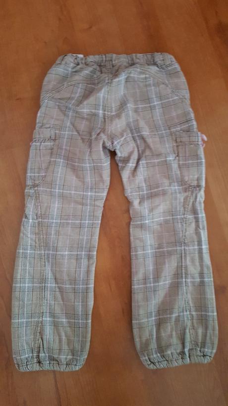 Karovane zateplene nohavice, h&m,116