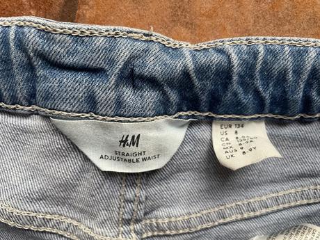 Modré rifle hm, h&m,134