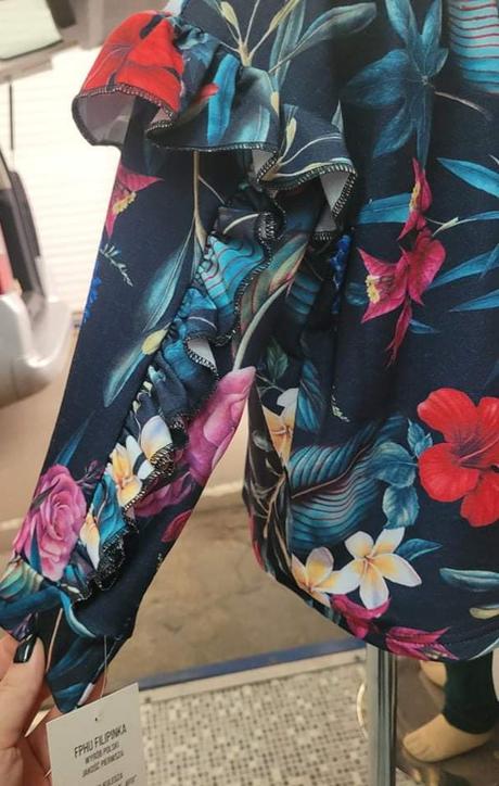 Mikina kvietky s volanikmi, 104 - 134