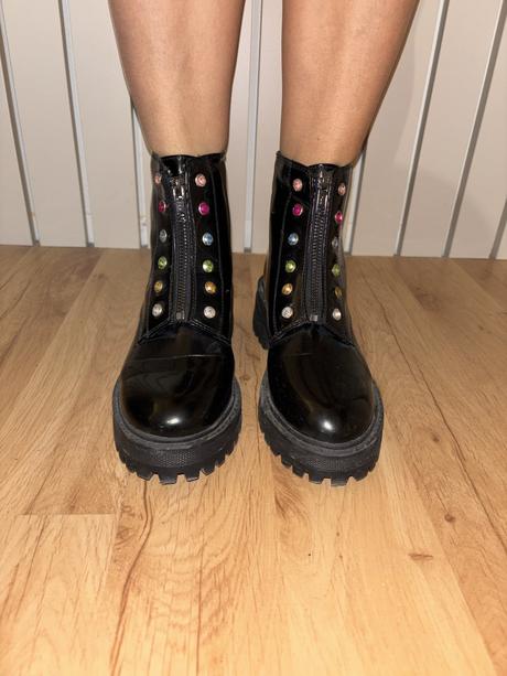 Lakované kotníkové topánky george 36, george,36