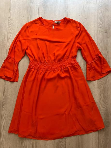 Oranžové šaty h&m, h&m,42