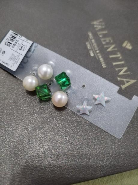 Náušnice hviezdičky opálové, perličky, kocky, 