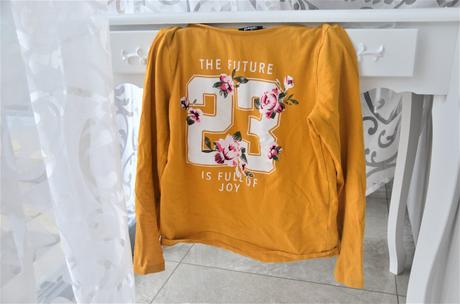 Horčicové tričko-134/140, 134