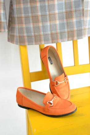 Oranžové mokasíny 36, 36