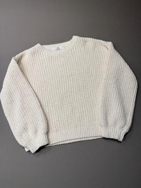 Béžový pulover, h&m,134