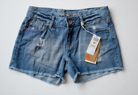 Štýlové rifľové šortky, timeout,s