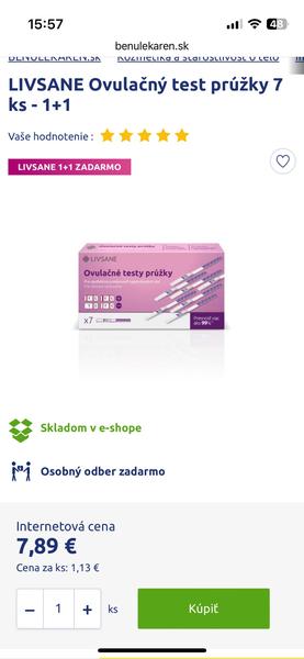 Kde kúpiť výhodne ovu testy Livsane?