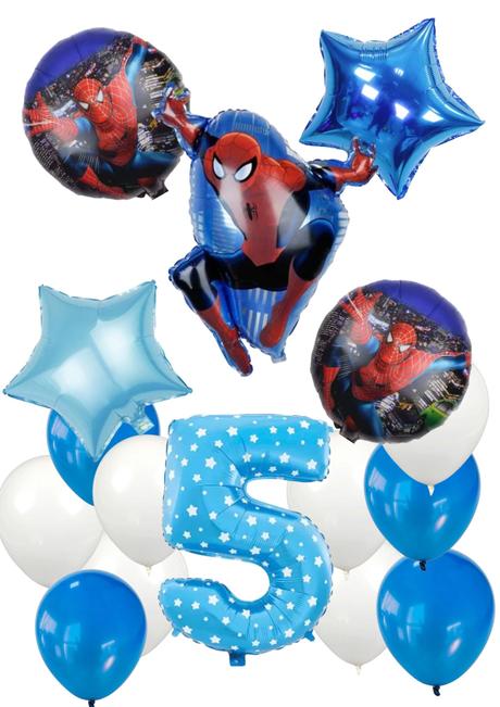 Balóny spiderman - až 15/16/17 kusov, 