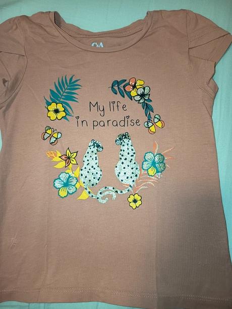 Bavlnené tričká 122/128, 5-7 rokov, 122