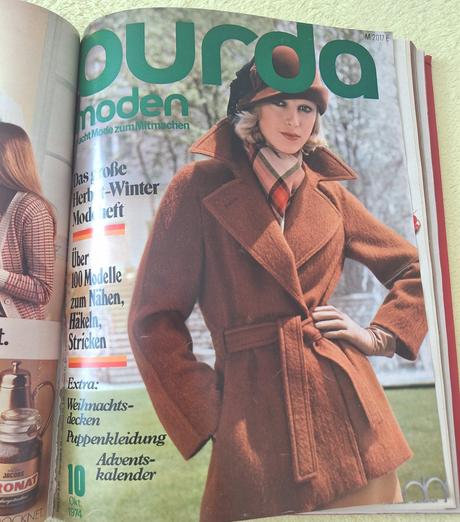 Zväzok retro burdy 1974 (2. polrok, čísla 7-12), 