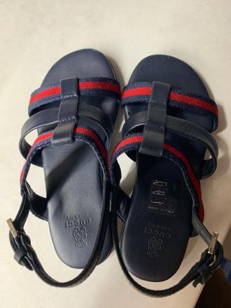 Gucci unisex detske kožené sandálky veľkosť 24, 24