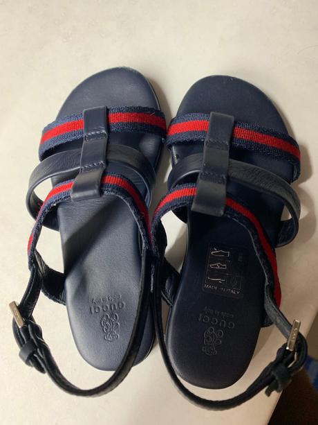 Gucci unisex detske kožené sandálky veľkosť 24, 24