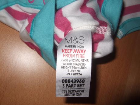 Nepoužité body s kr. rukávom zn. m&s, veľ. 9 -12m, marks & spencer,74