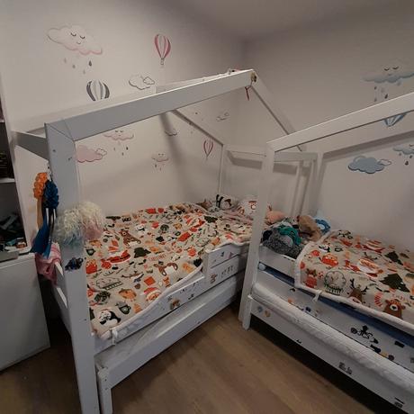 Detská domčeková posteľ, šírka (cm): 90,dĺžka (cm): 200