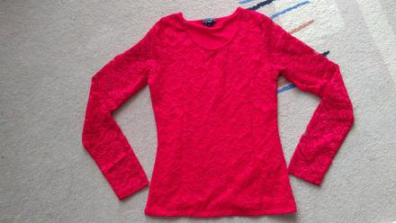 Bavlnené-čipkované tričko, 158