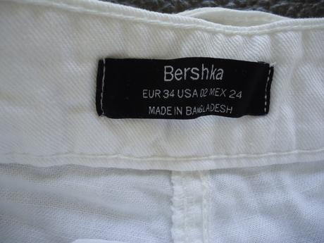 Biele letné šortky s opaskom vel.34, bershka,xs