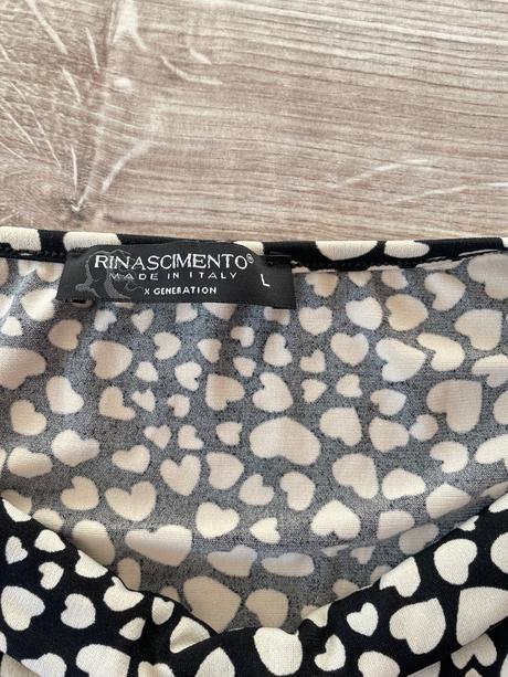 Elegantný top so srdiečkami, l