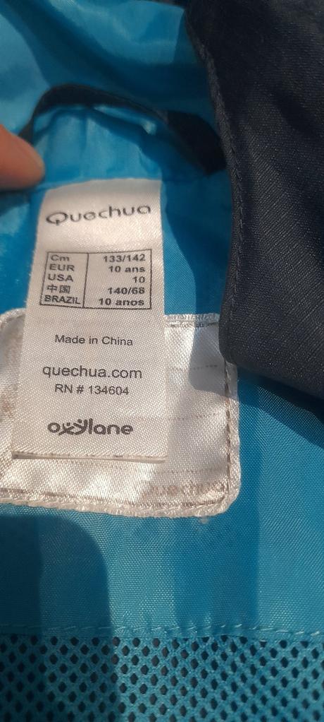 Prechodná vetrovka 140, quechua,140
