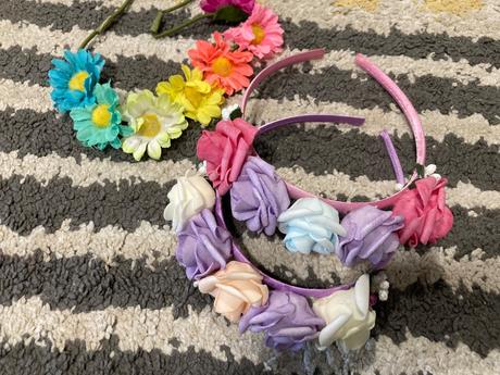 Kvetinkové čelenky 110/128, lindex