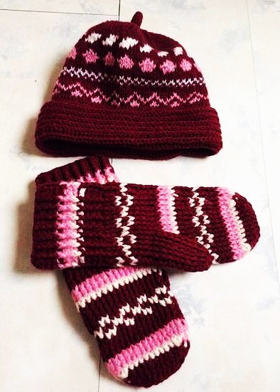 Čiapka a rukavice, l