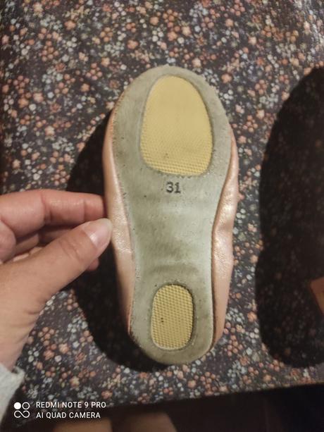 Kožené tanečné špičky 31 ccc, 31